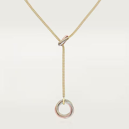 [Rani Jewelry] TRINITY DIAMONDS NECKLACE
