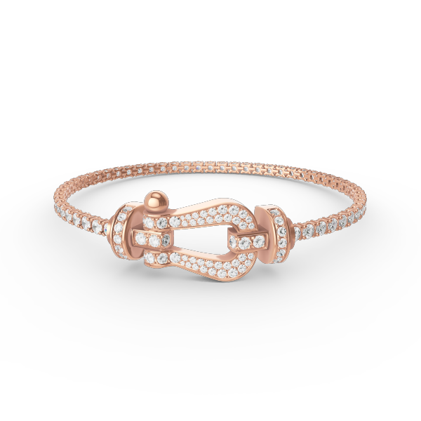[Rani Jewelry]FORCE  LARGE HORSESHOE FULL DIAMOND TENNIS BRACELET
