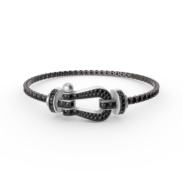 [Rani Jewelry]FORCE  LARGE HORSESHOE FULL DIAMOND TENNIS BRACELET